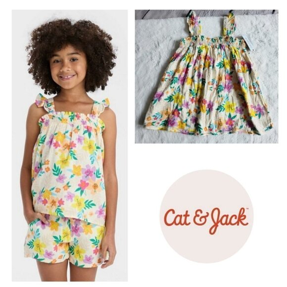 Cat & Jack Other - Cat & Jack, Girls' Gauze Shirt, 3KIDS-BM